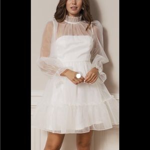 By Melina Cristine Dress size M in Ivory